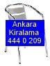 Alminyum metal sandalye Kiralama