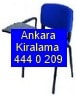 Seminer form sandalye mavi kolakl Kiralama